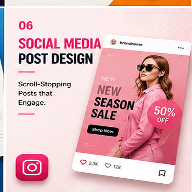Social media post design